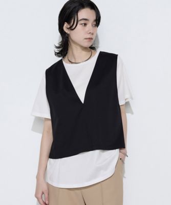 Sサイズ 〕 スーピマコットンポンチセットTシャツ（5460EO09