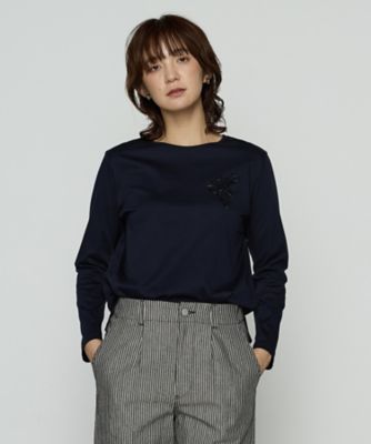 【本日のみSALE】01u10 サマーズハイ　シャツ　メンズ　レディース Sサイズ 〕 スーピマバイオシルスムース ビジュー刺繍Tシャツ