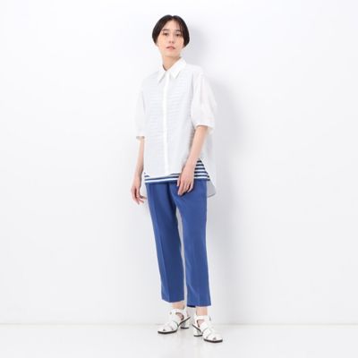 〔　Ｓサイズ　〕　オーガニックコットンマグワッシャー　ボリューム袖シャツ（５４７１ＨＣ１７）