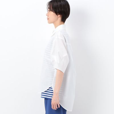 〔　Ｓサイズ　〕　オーガニックコットンマグワッシャー　ボリューム袖シャツ（５４７１ＨＣ１７）