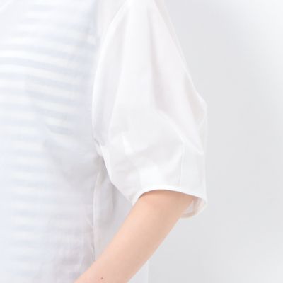 〔　Ｓサイズ　〕　オーガニックコットンマグワッシャー　ボリューム袖シャツ（５４７１ＨＣ１７）