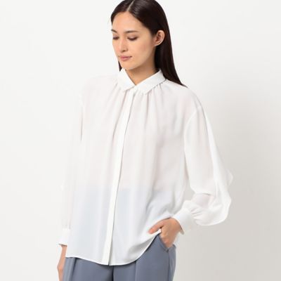 ＜COMME CA Sサイズ (Women/小さいサイズ)＞〔Ｓサイズ〕ソアパールソフトツイル　ブラウス（５４７３ＨＡ０５）