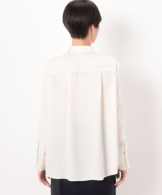 Sサイズ 〕 プルエラバックサテン シャツ（5473HE10