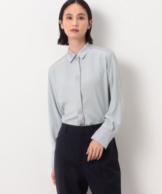 コムサ（COMME CA）/〔 Sサイズ 〕 プルエラバックサテン シャツ Sサイズ 〕 プルエラバックサテン シャツ（5473HE10