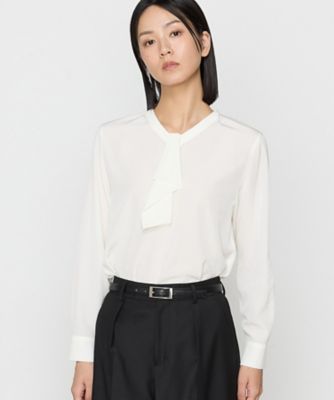 COMME CA Sサイズ (Women/小さいサイズ)/コムサ エスサイズ 〔　Ｓサイズ　〕　シルキーリライム　ブラウス（５４７３ＨＩ０６）