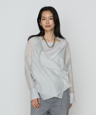 〔　Ｓサイズ　〕　シアーキュプラシルク　シャツ（５４７３ＨＫ１３）