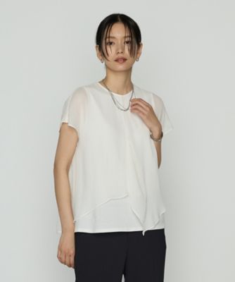 ＜COMME CA Sサイズ (Women/小さいサイズ)＞〔　Ｓサイズ　〕　リライムジョーゼット　ブラウス（５４７３ＨＫ１９）