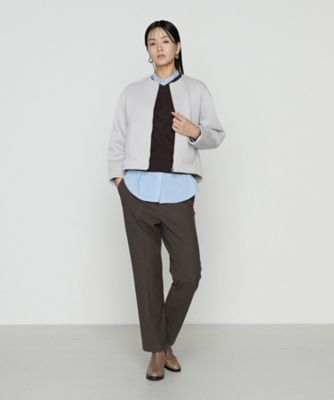 Sサイズ 〕 コットンナイロンシャンブレー カーチフ付きシャツ