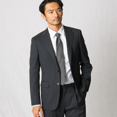 ＜ARTISAN MEN (Men)＞【ＶＩＲＡＬ　ＯＦＦ】ソリッドクリアサージ　１プリーツ　シングル２Ｂスーツ（５９０１ＳＹ０１）