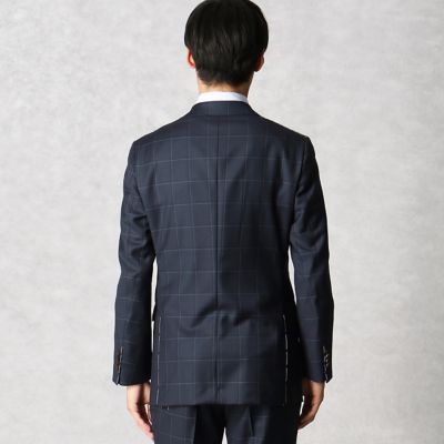 【ＺＩＧＮＯＮＥ】オルタネイトウィンドウペーン　３ボタンスーツ（５９０３ＳＬ０８）