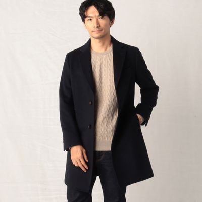 Name. ネイム ビーバーコート チェスターコート 21A/W ネイビー