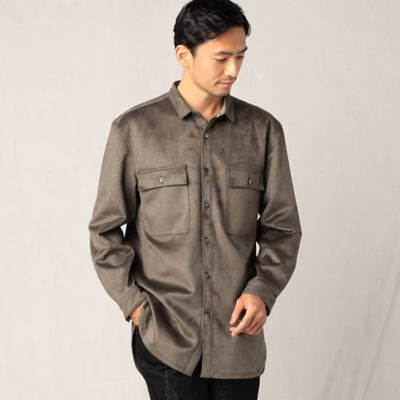 ＜ARTISAN MEN (Men)＞ダンボールニットフェイクスエードシャツ（５９１９ＩＡ０７）