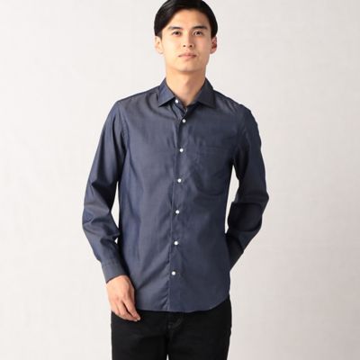＜ARTISAN MEN (Men)＞“スーピマコットン”ワイドカラー　ダンガリードレスシャツ（５９１９ＩＥ０５）