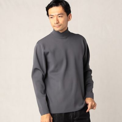 ＜三越伊勢丹/公式＞【SALE】ARTISAN MEN (Men)/アルチザン・メン 総針編み ハイネックセーター グレー トップス【三越伊勢丹/公式】