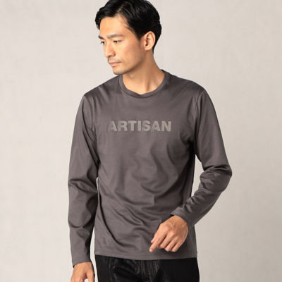 ＜ARTISAN MEN (Men)＞ＡＲＴＩＳＡＮロゴプリント　Ｌ／Ｓ　Ｔ（５９４０ＴＡ１３）