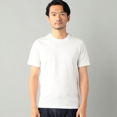 “アルビニ”リンガーネック　スリムフィット　Ｔシャツ（５９４２ＴＧ０４）