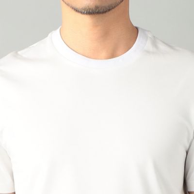 “アルビニ”リンガーネック　スリムフィット　Ｔシャツ（５９４２ＴＧ０４）