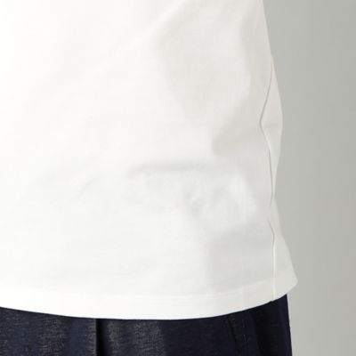 “アルビニ”リンガーネック　スリムフィット　Ｔシャツ（５９４２ＴＧ０４）