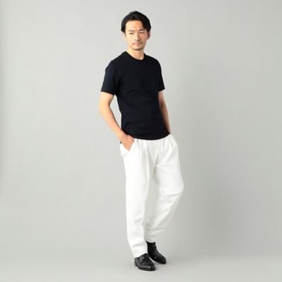 “アルビニ”リンガーネック　スリムフィット　Ｔシャツ（５９４２ＴＧ０４）