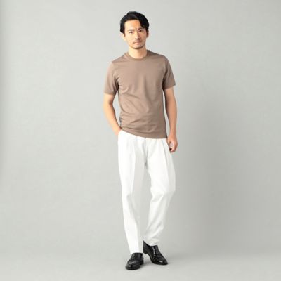 “アルビニ”リンガーネック　スリムフィット　Ｔシャツ（５９４２ＴＧ０４）