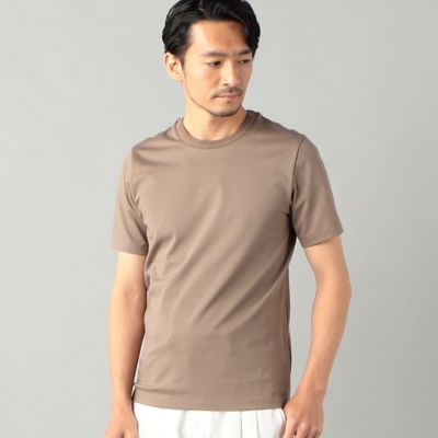 “アルビニ”リンガーネック　スリムフィット　Ｔシャツ（５９４２ＴＧ０４）
