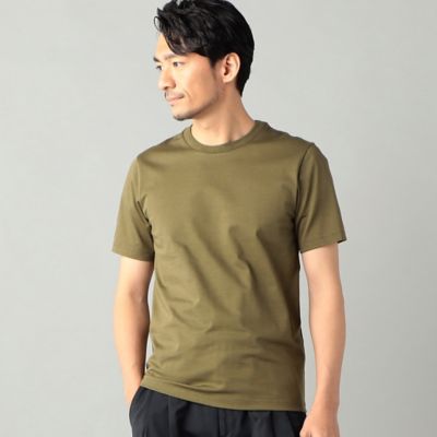 “アルビニ”リンガーネック　スリムフィット　Ｔシャツ（５９４２ＴＧ０４）