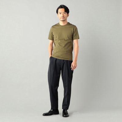 “アルビニ”リンガーネック　スリムフィット　Ｔシャツ（５９４２ＴＧ０４）