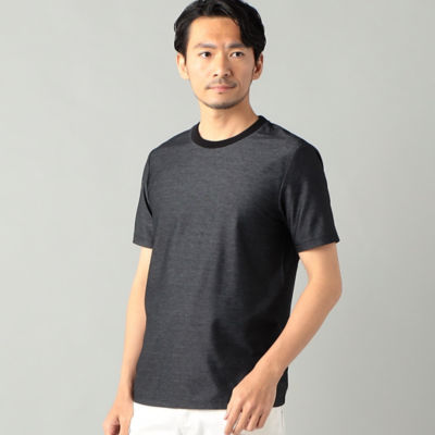 ＜ARTISAN MEN (Men)＞ニットデニム　Ｔシャツ（５９４２ＴＧ０５）