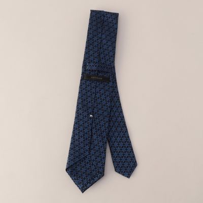 N437★ネクタイ RICH MOND リッチモンド グレー系 総柄 N437☆ネクタイ RICH MOND リッチモンド グレー系 総柄