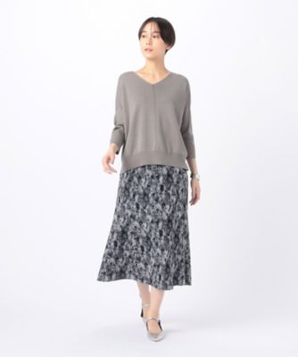 〔　ＴＡＬＬサイズ　〕　【前後２ＷＡＹ】ミラノリブ編み　ベーシックＶプルオーバー（６７０４ＩＧ０３）