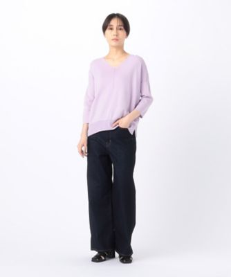 〔　ＴＡＬＬサイズ　〕　【前後２ＷＡＹ】ミラノリブ編み　ベーシックＶプルオーバー（６７０４ＩＧ０３）