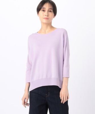 〔　ＴＡＬＬサイズ　〕　【前後２ＷＡＹ】ミラノリブ編み　ベーシックＶプルオーバー（６７０４ＩＧ０３）