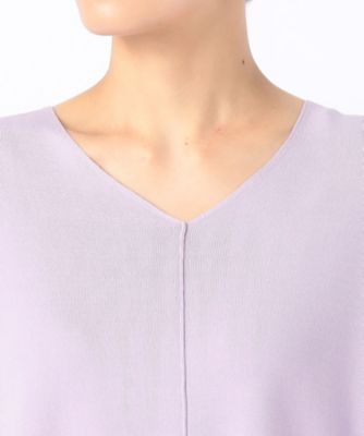 〔　ＴＡＬＬサイズ　〕　【前後２ＷＡＹ】ミラノリブ編み　ベーシックＶプルオーバー（６７０４ＩＧ０３）