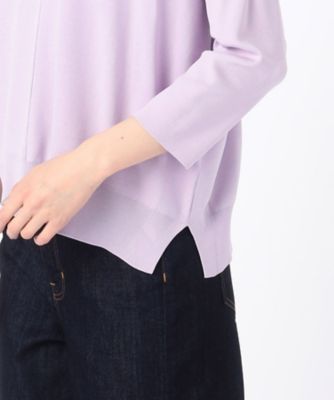 〔　ＴＡＬＬサイズ　〕　【前後２ＷＡＹ】ミラノリブ編み　ベーシックＶプルオーバー（６７０４ＩＧ０３）