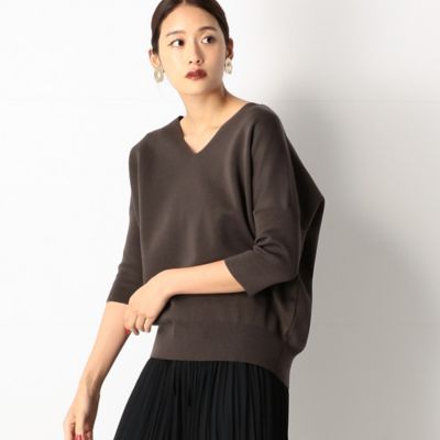 〔ＴＡＬＬサイズ〕ミラノリブ　ドルマン風　ニットプルオーバー（６７０５ＩＷ０５）