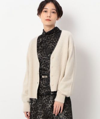 ＜三越伊勢丹/公式＞【SALE】【送料無料】COMME CA TALL (Women/大きいサイズ)/コムサ トール 〔TALLサイズ〕フォックス ショー丈カーディガン ベージュ トップス【三越伊勢丹/公式】