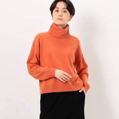 〔　ＴＡＬＬサイズ　〕　紡糸　スヌード付き　ニットプルオーバー（６７０６ＩＡ１２）