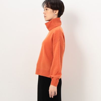 〔　ＴＡＬＬサイズ　〕　紡糸　スヌード付き　ニットプルオーバー（６７０６ＩＡ１２）