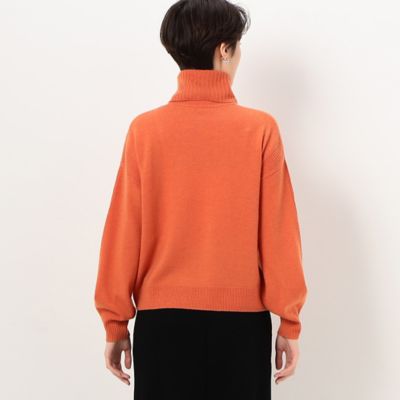 〔　ＴＡＬＬサイズ　〕　紡糸　スヌード付き　ニットプルオーバー（６７０６ＩＡ１２）