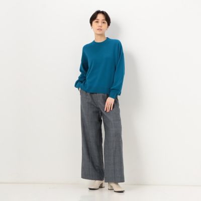 〔　ＴＡＬＬサイズ　〕　紡糸　スヌード付き　ニットプルオーバー（６７０６ＩＡ１２）