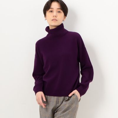 〔　ＴＡＬＬサイズ　〕　紡糸　スヌード付き　ニットプルオーバー（６７０６ＩＡ１２）