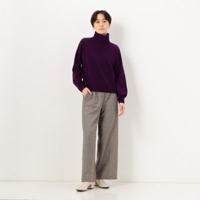 〔　ＴＡＬＬサイズ　〕　紡糸　スヌード付き　ニットプルオーバー（６７０６ＩＡ１２）