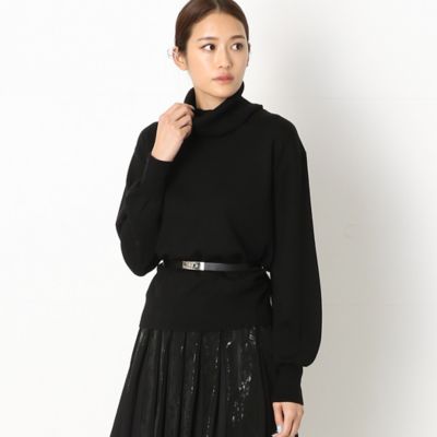 ＜COMME CA TALL (Women/大きいサイズ)＞〔ＴＡＬＬサイズ〕ミラノリブ　スヌード付きプルオーバー（６７０６ＩＷ０９）