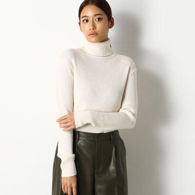 ＜COMME CA TALL (Women/大きいサイズ)＞〔ＴＡＬＬサイズ〕リブニット　タートルネック　プルオーバー（６７０６ＩＷ１１）