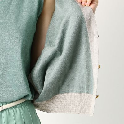 〔ＴＡＬＬサイズ〕ショート丈　リネン　カーディガン（６７２０ＩＴ１０）