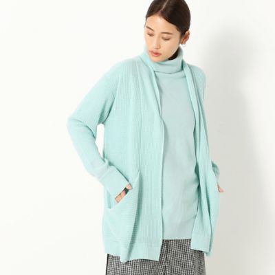 〔ＴＡＬＬサイズ〕　カシミヤ混　ニットカーディガン（６７２５ＩＷ１２）