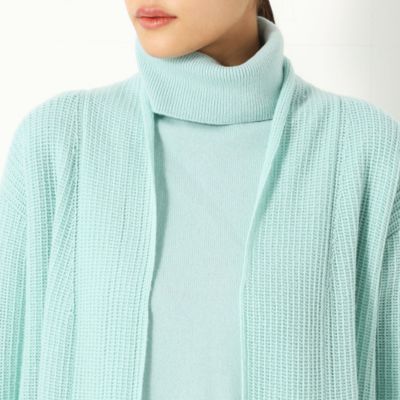 〔ＴＡＬＬサイズ〕　カシミヤ混　ニットカーディガン（６７２５ＩＷ１２）