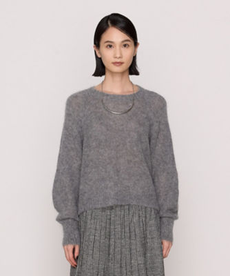 ＜COMME CA TALL (Women/大きいサイズ)＞〔　ＴＡＬＬサイズ　〕　ベビースーリーアルパカ　クルーネックプルオーバー（６７２６ＩＩ０８）