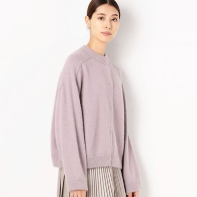 〔ＴＡＬＬサイズ〕コクーンシルエット　ショート丈ニットカーディガン（６７２６ＩＷ１４）