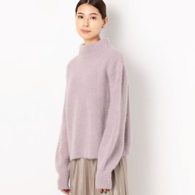〔ＴＡＬＬサイズ〕ハイネック　ボリュームスリーブ　ニットプルオーバー（６７２６ＩＷ１５）
